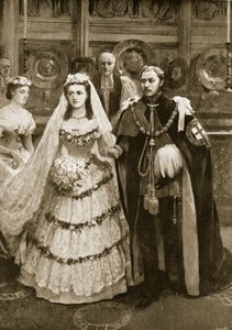 Walesin prinssin häät Tanskan prinsessa Alexandran kanssa St. George